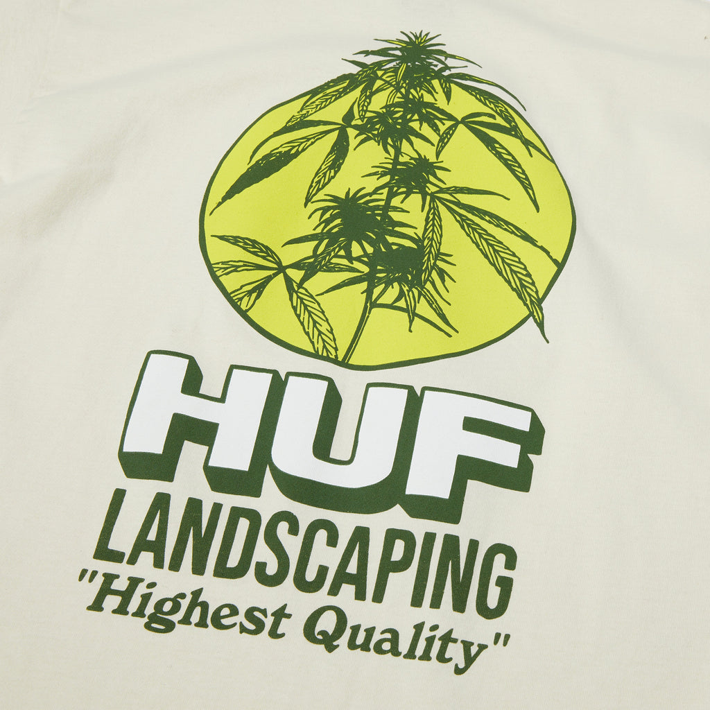 HUF Landscaping Tee - Bone - Back Close Up