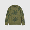 HUF Tribal Crewneck Sweater - Avocado - Front