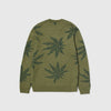 HUF Tribal Crewneck Sweater - Avocado - Back