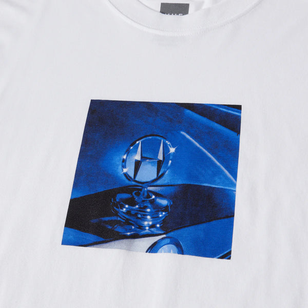 HUF H Class Emblem Tee - White - Front Close Up