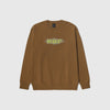HUF Quality Crewneck - Mud - Front
