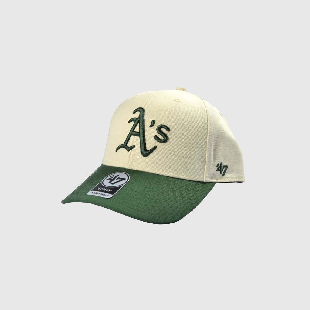 47 Brand Oakland Athletics MVP Cap - Natural - Front