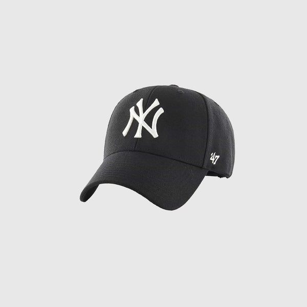 47 Brand New York Yankees MVP Snapback - Black - Front