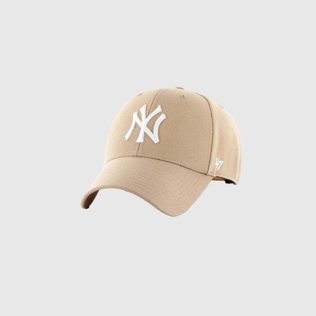 47 Brand New York Yankees MVP Snapback - Khaki - Front
