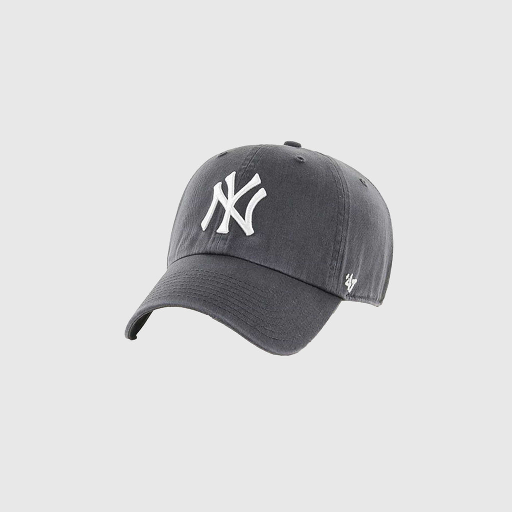47 Brand New York Yankees MLB Clean Up Cap - Charcoal - Front