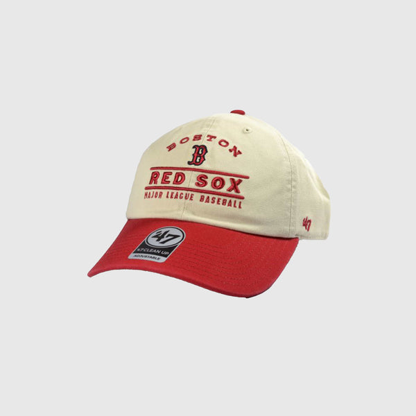 47 Brand Boston Red Sox Windham Clean Up Cap - Natural / Red - Front