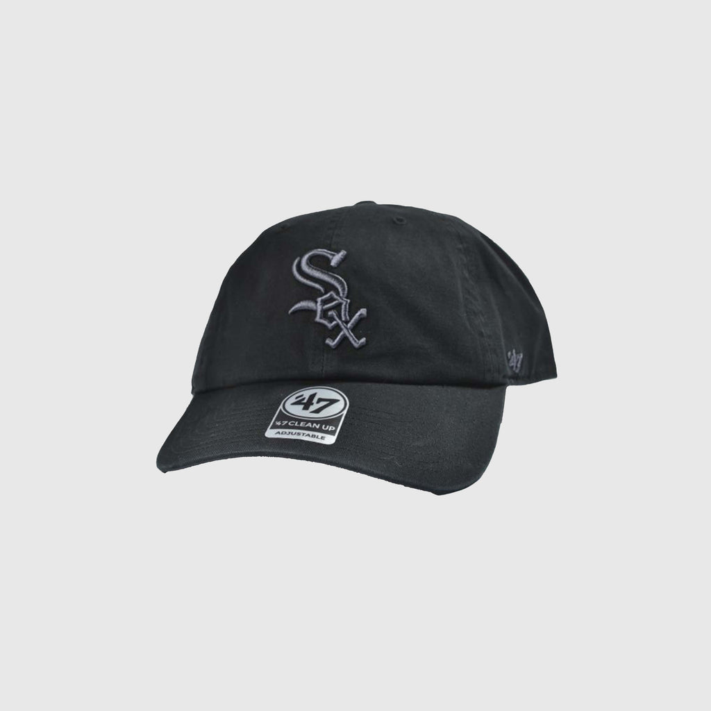 47 Brand Chicago White Sox MLB Clean Up Cap - Black - Front
