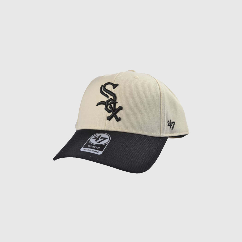 47 Brand Chicago White Sox MVP Cap - Natural Black - Front