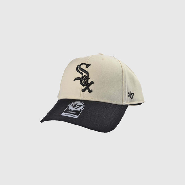 47 Brand Chicago White Sox MVP Cap - Natural Black - Front
