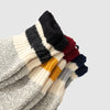 Healthknit Socks - Grey Marl Multi Stripe - Close Up