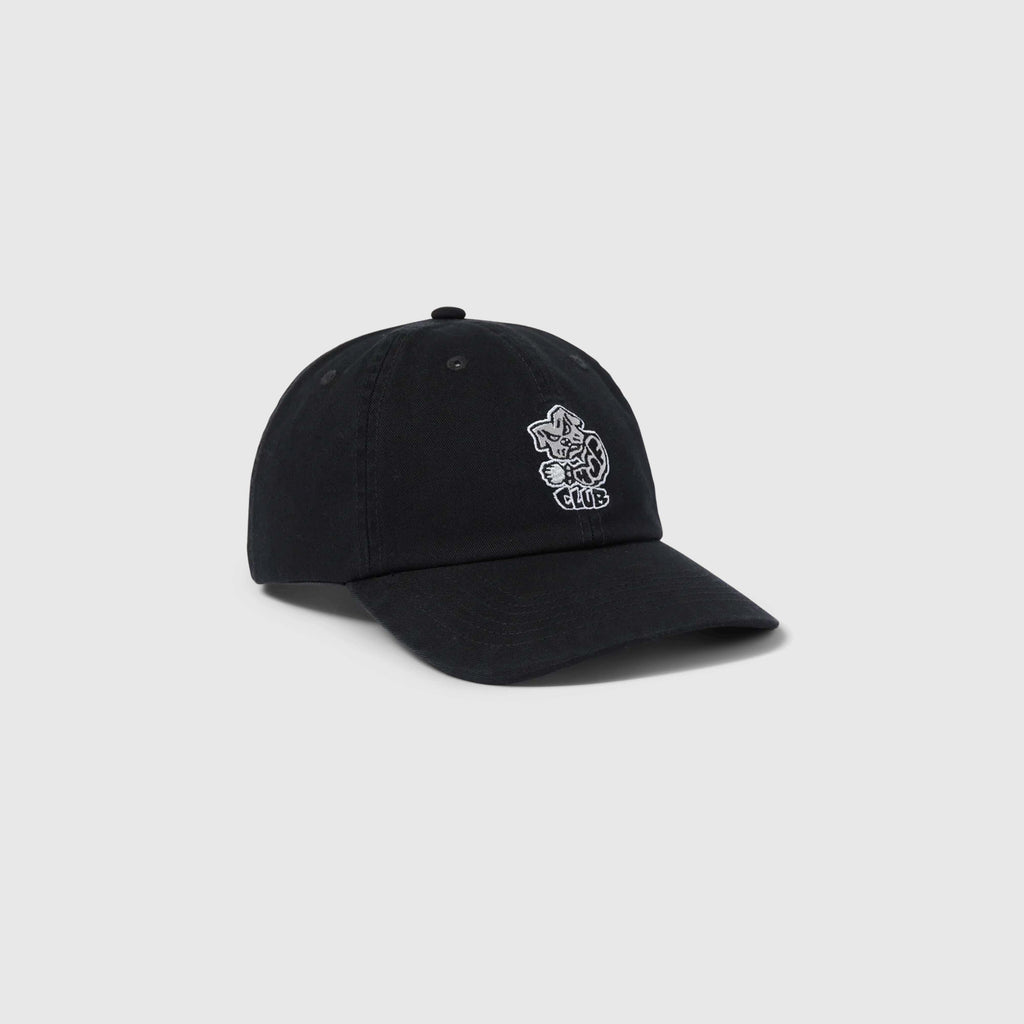 HUF Club 6 Panel CV Hat - Black - Front