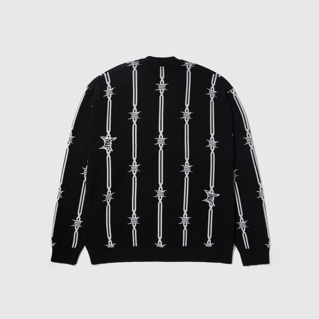 HUF Barbed Wire Cardigan - Black - Back