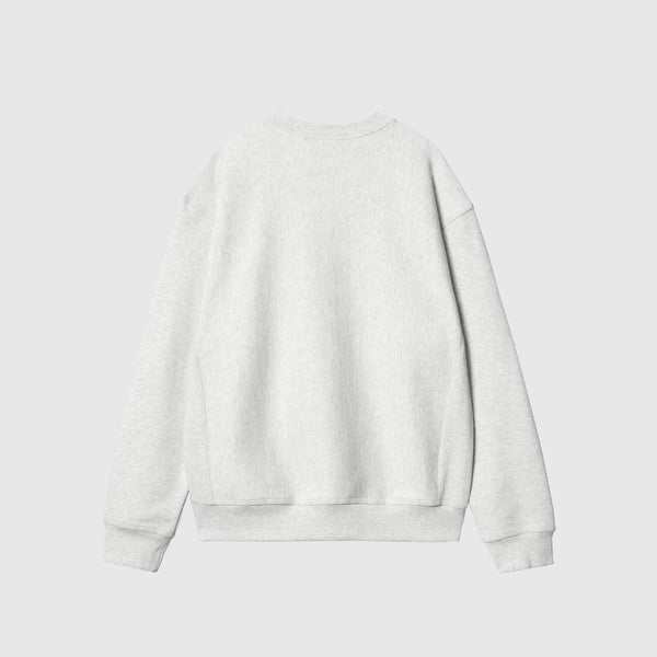 Carhartt WIP American Script Sweat - Ash Heather - Back