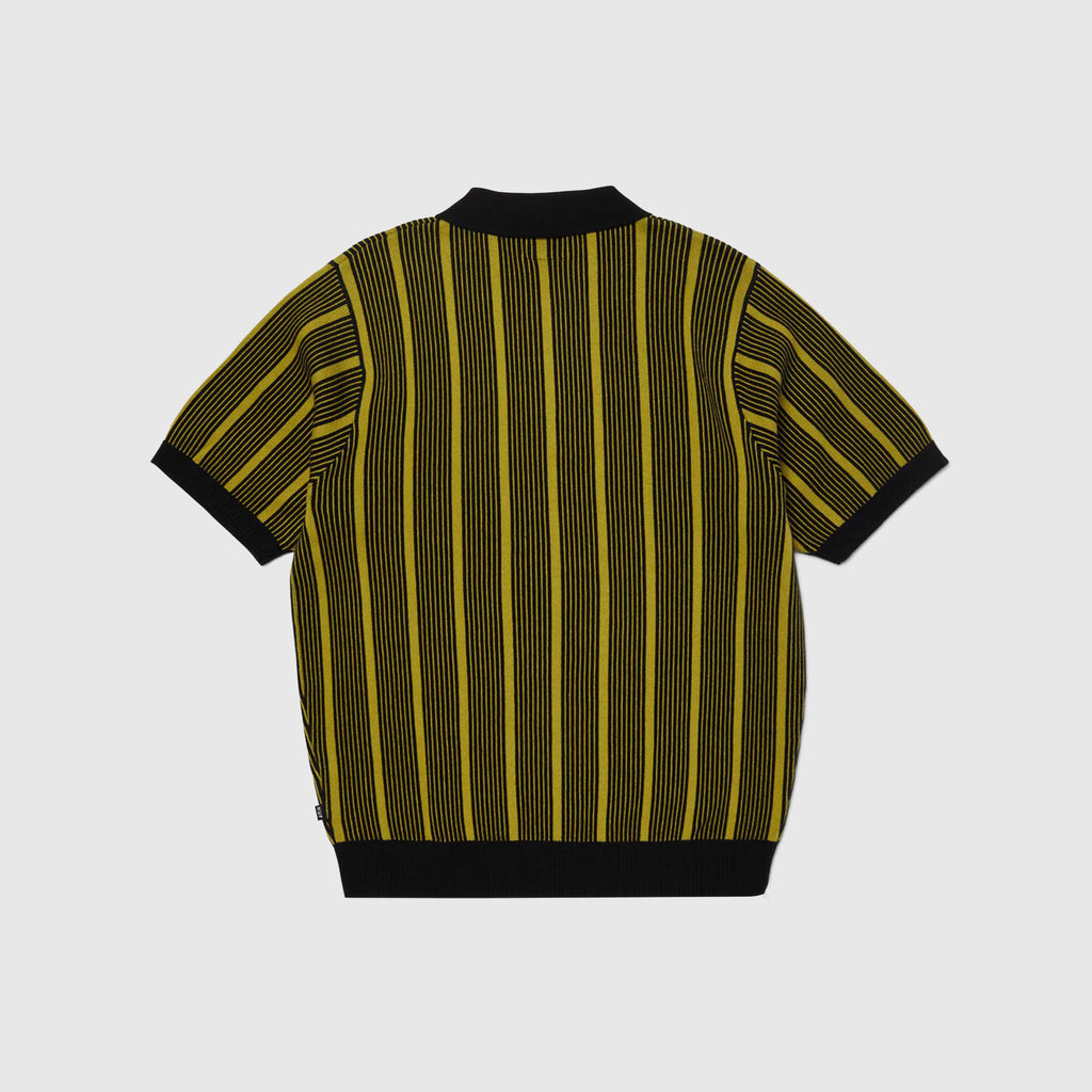 HUF Trace Stripe S/S Knit Top - Moss - Back