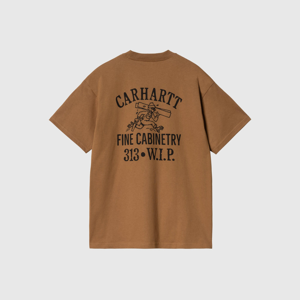 Carhartt WIP S/S Cabinetry T Shirt - Hamilton Brown / Black - Back
