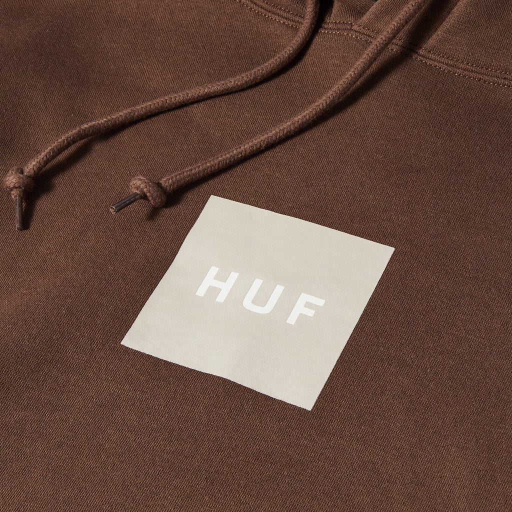 HUF Set Box P/O Hoodie - Coffee - Front Close Up