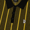HUF Trace Stripe S/S Knit Top - Moss - Front Close Up