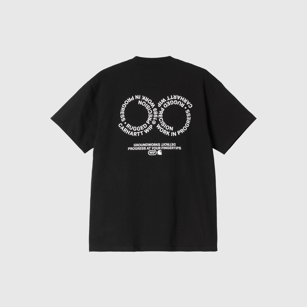 Carhartt WIP S/S Rotation Tee - Black / White - Back