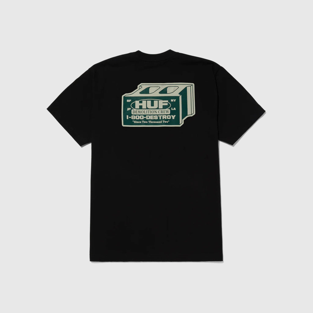 HUF Demolition Crew S/S Tee - Black - Back