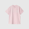 Carhartt WIP S/S Rotation Tee - Air Pink / White - Front