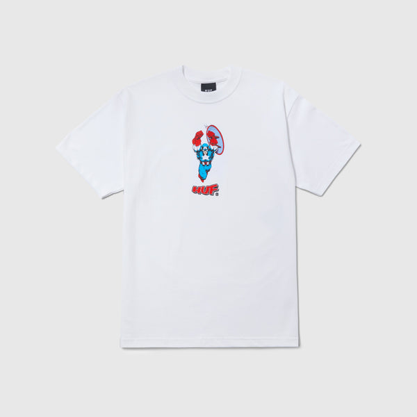 HUF Cap No Cap S/S Tee - White - Front