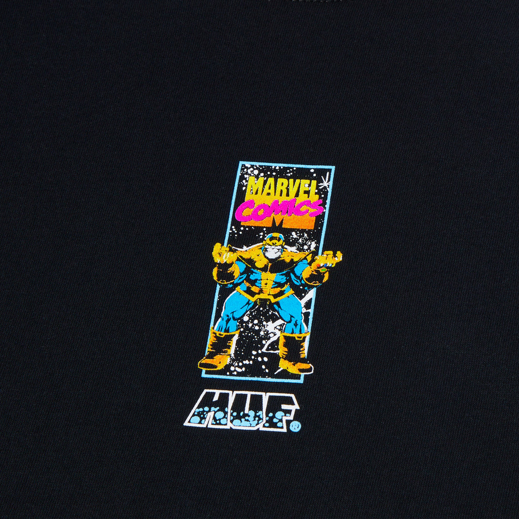 HUF Oh Snap S/S Tee - Black - Front Close Up