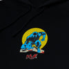 HUF Night Prowling P/O Hoodie - Black - Front Close Up