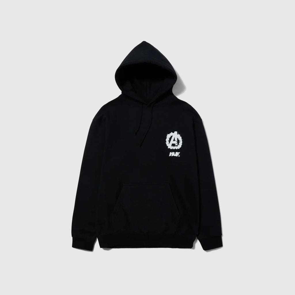 HUF Cosmic Assemblage P/O Hoodie - Black - Front