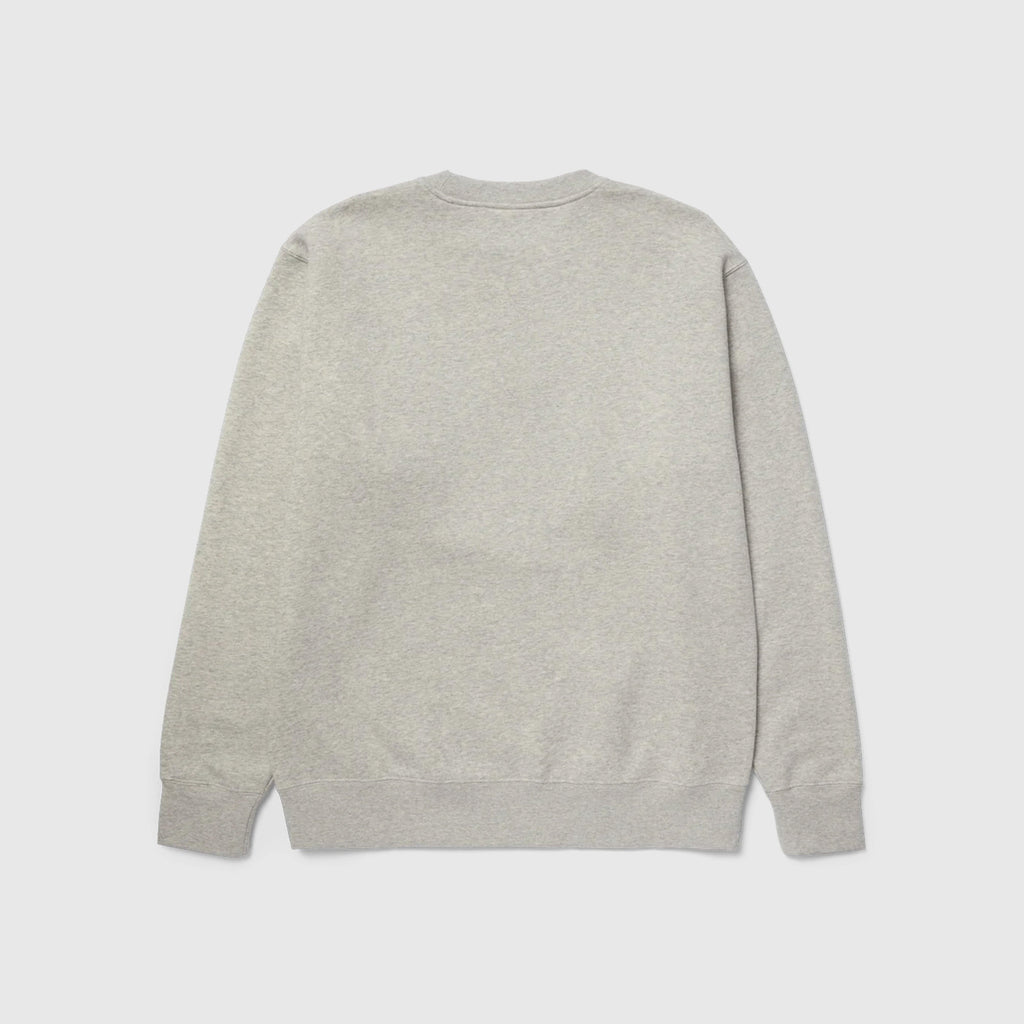 HUF Mutant Team Up Crewneck - Heather Grey - Back