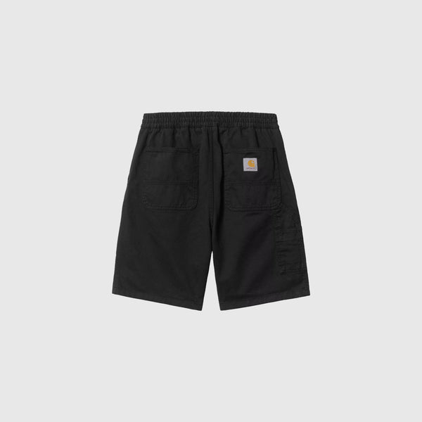 Carhartt WIP Flint Short - Black Garment Dyed