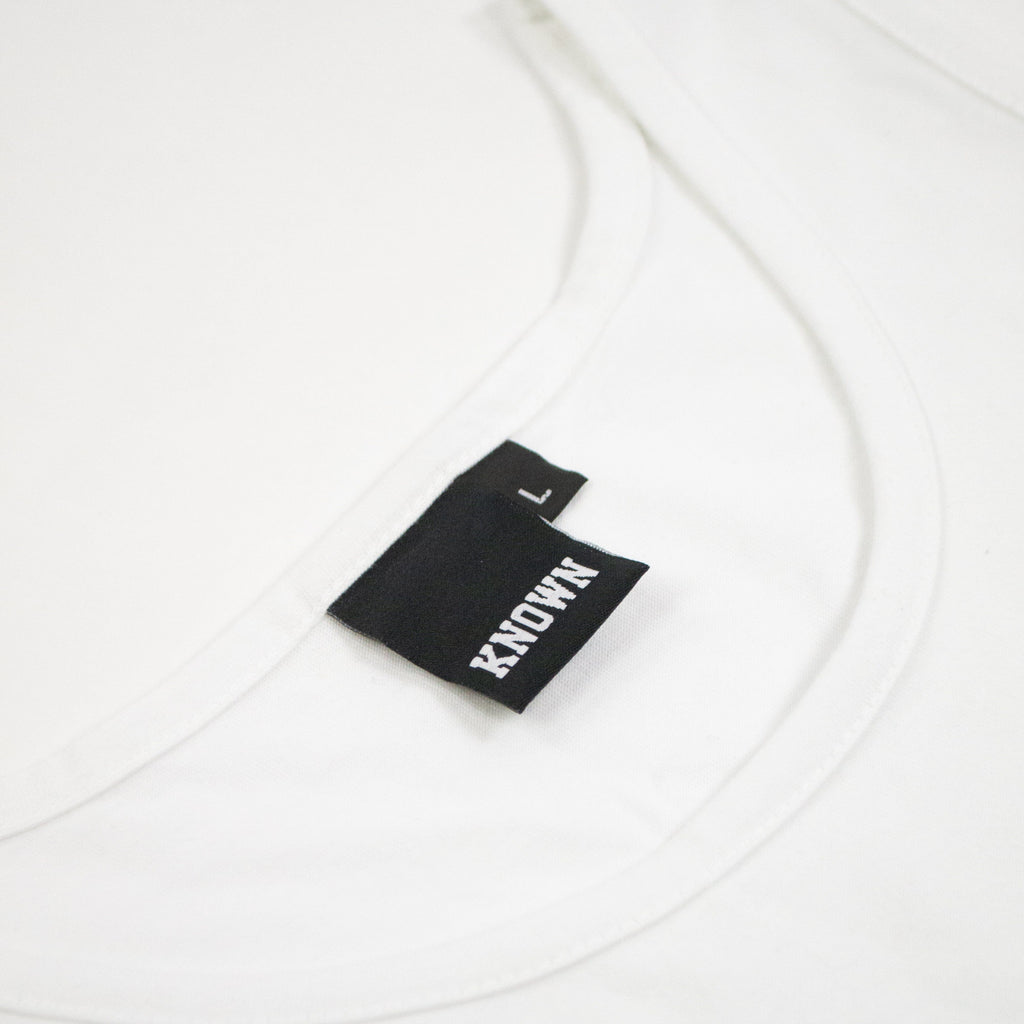 KNWN Vest - White - Neck Label