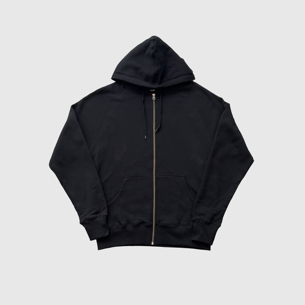 KNWN Basic Round Zip Up - Black - Front