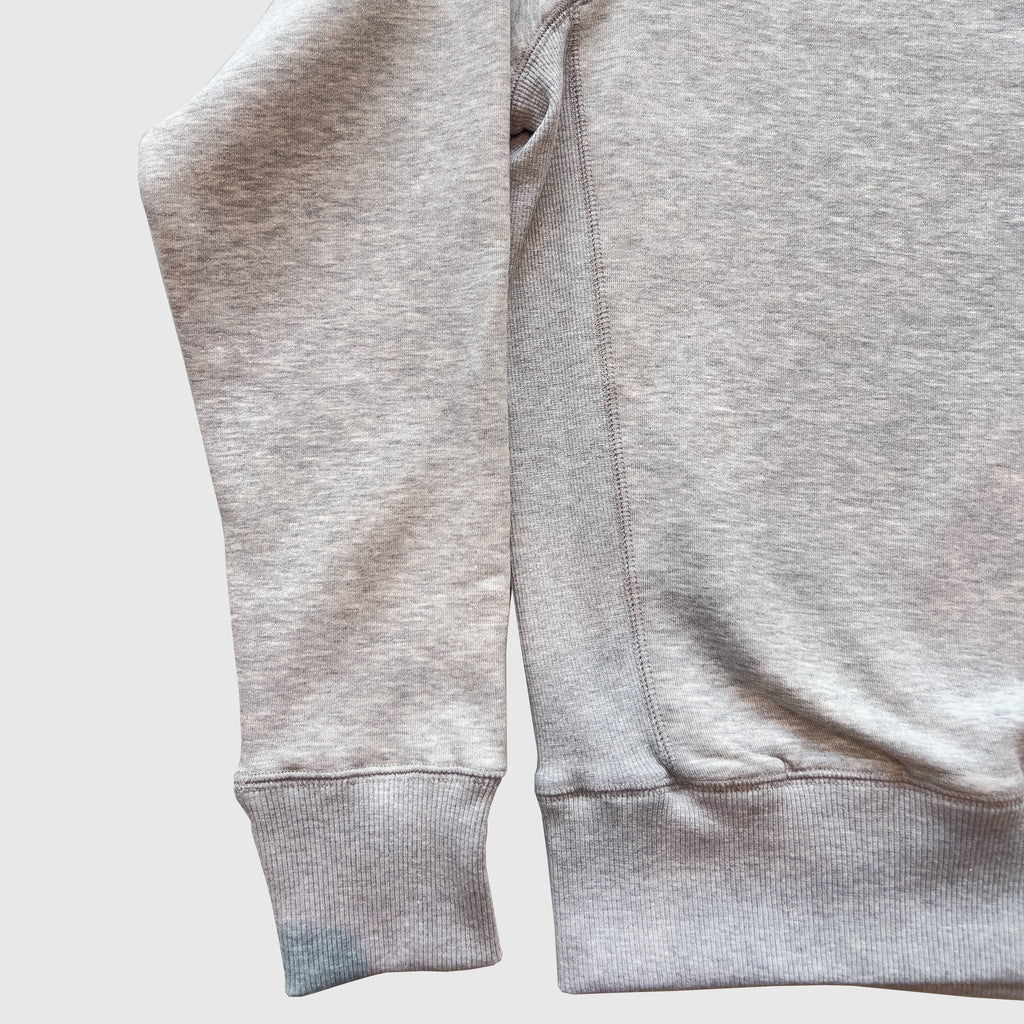 KNWN Basic Sweat - Heather Grey - Front Close Up