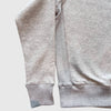 KNWN Basic Sweat - Heather Grey - Front Close Up