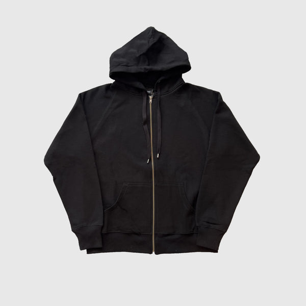 KNWN Basic Zip Up - Black - Front