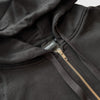 KNWN Basic Zip Up - Black - Front Close Up