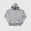 KNWN Basic Zip Up - Heather Grey - Front