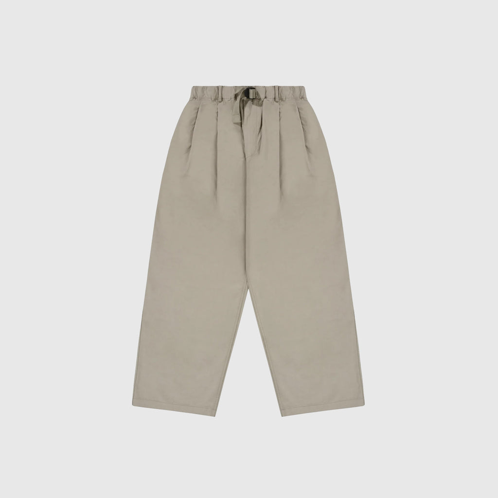 Kappy Two Tuck Wide Pants - Beige - Front