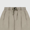Kappy Two Tuck Wide Pants - Beige - Front Close Up