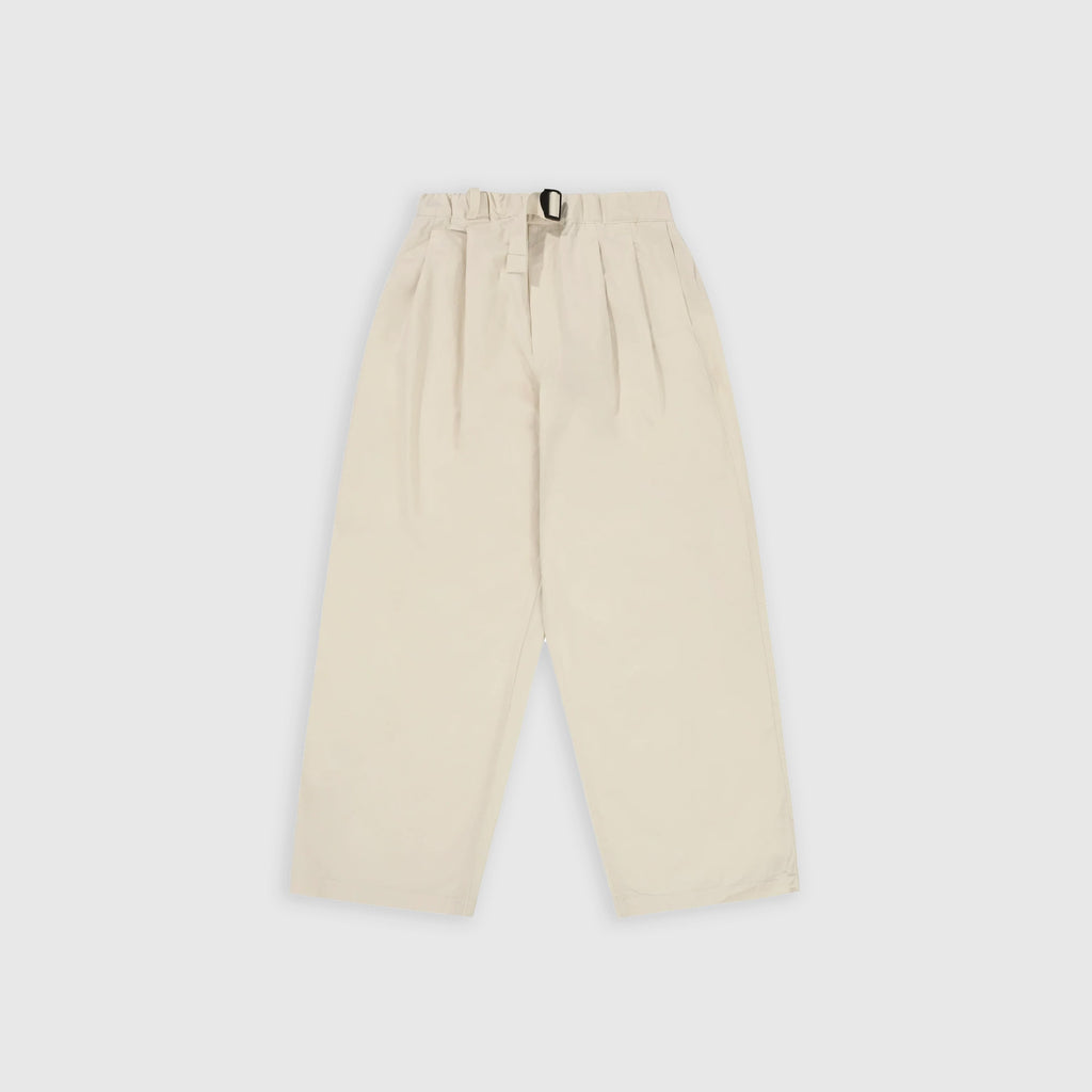 Kappy Two Tuck Wide Pants - Cream - Front
