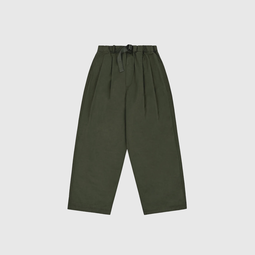 Kappy Two Tuck Wide Pants - Khaki - Front