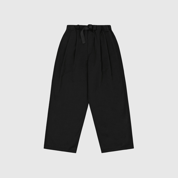 Kappy Two Tuck Wide Pants - Black