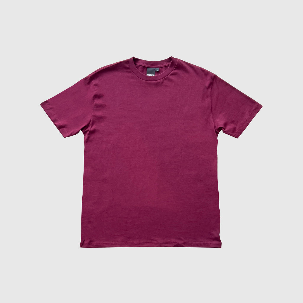 Knwn KNWN Tee - Burgundy - Front