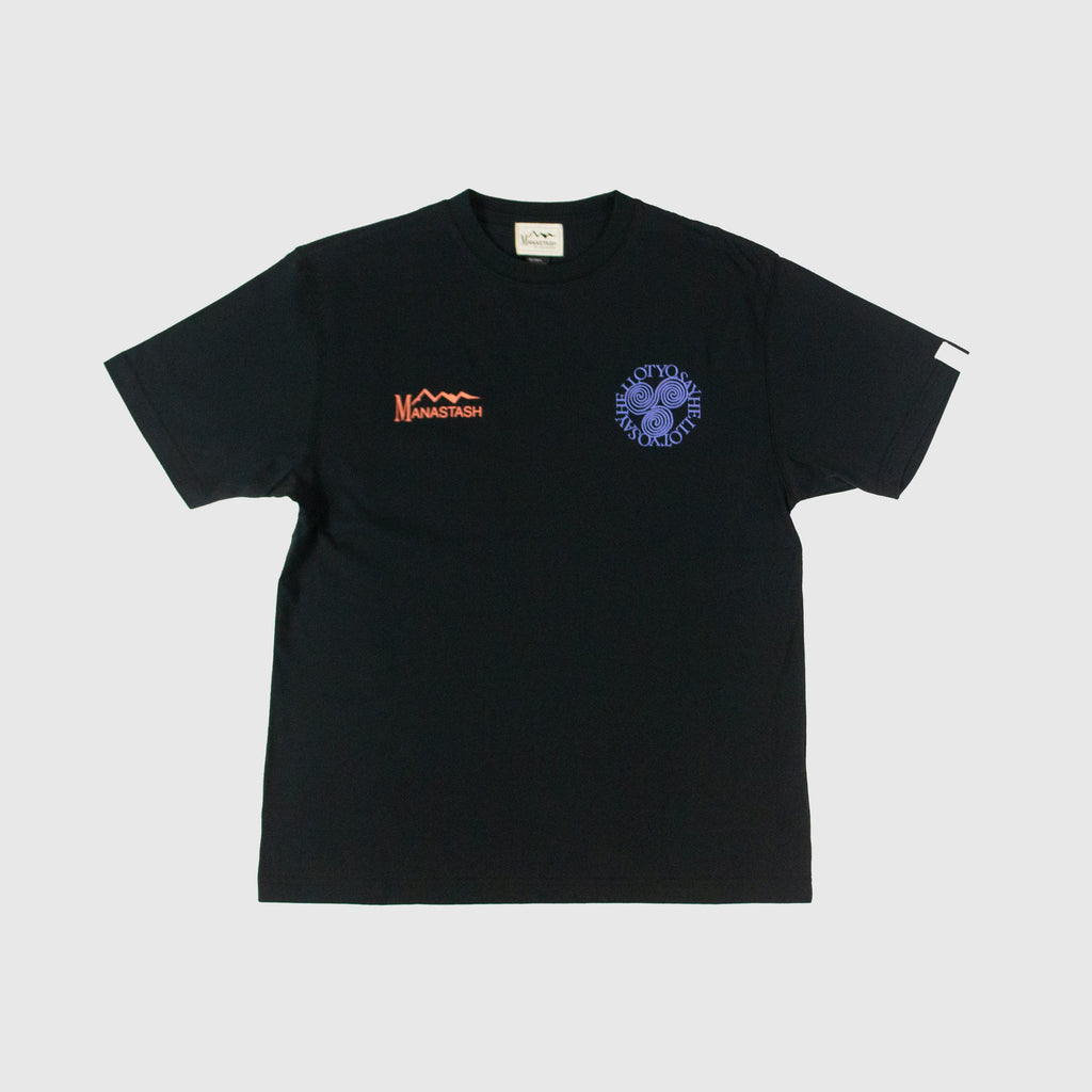Manastash Say Hello Tee - Black - Front