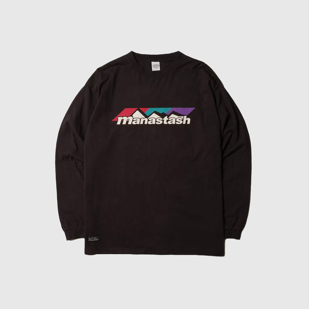 Manastash CTN L/S Scheme Logo - Black - Front