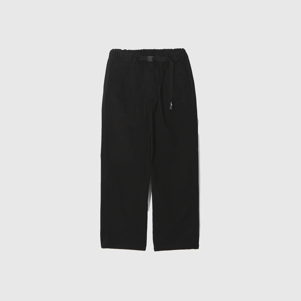 Manastash Flex Climber Wide Leg Pant - Black - Front