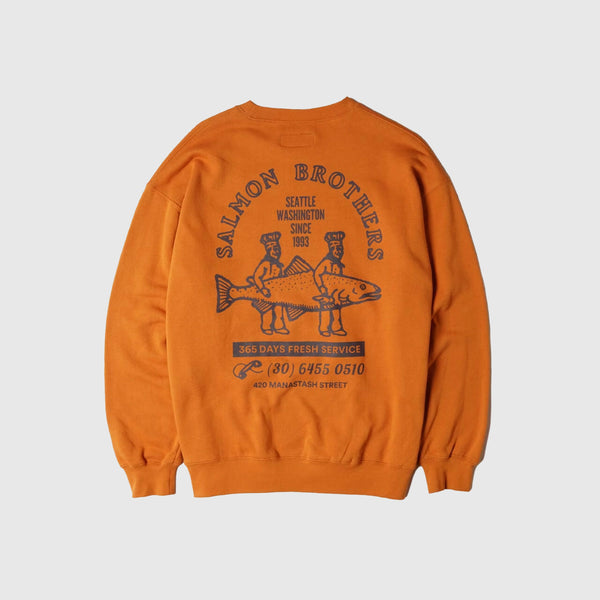 Manastash CiTee Sweat Salmon - Mango - Back