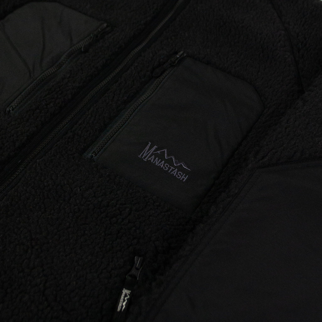Manastash MT Gorilla Jacket - Black - Front Close Up