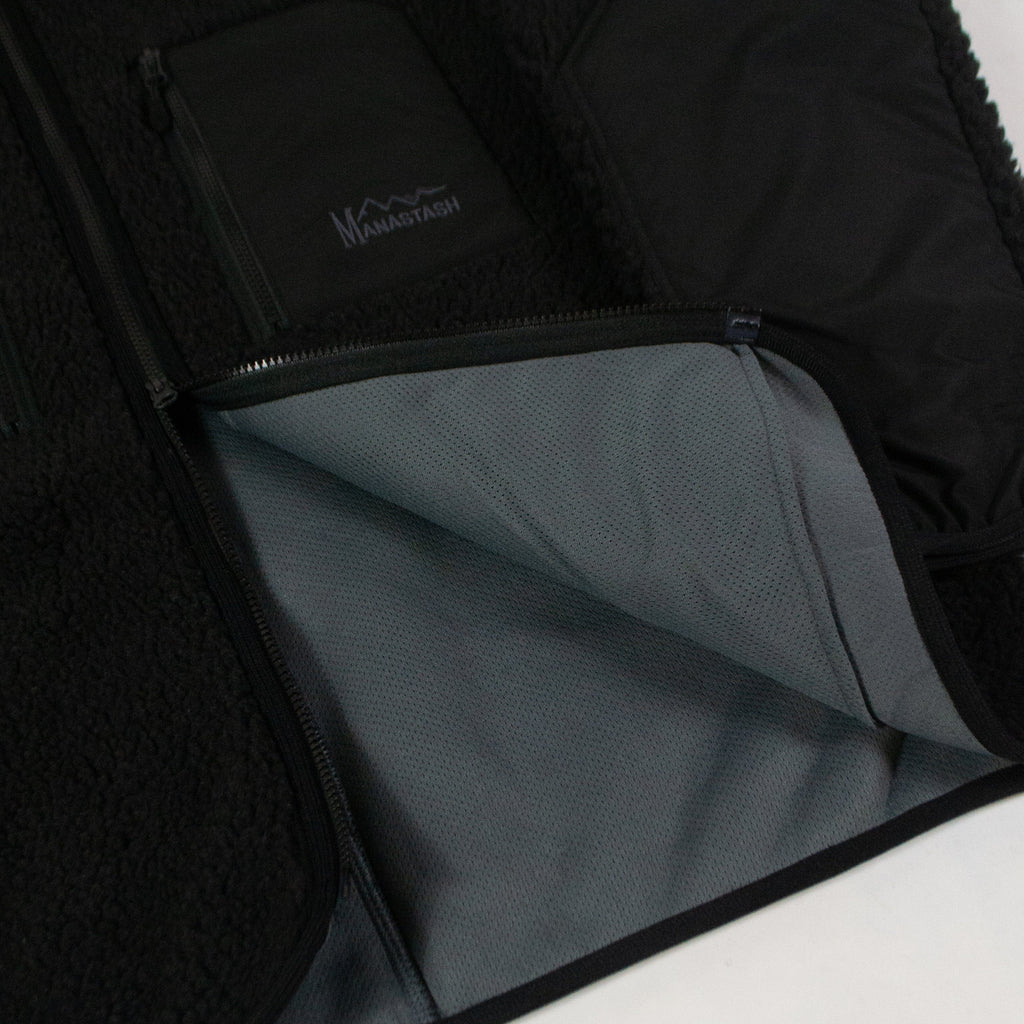Manastash MT Gorilla Jacket - Black - Front Close Up