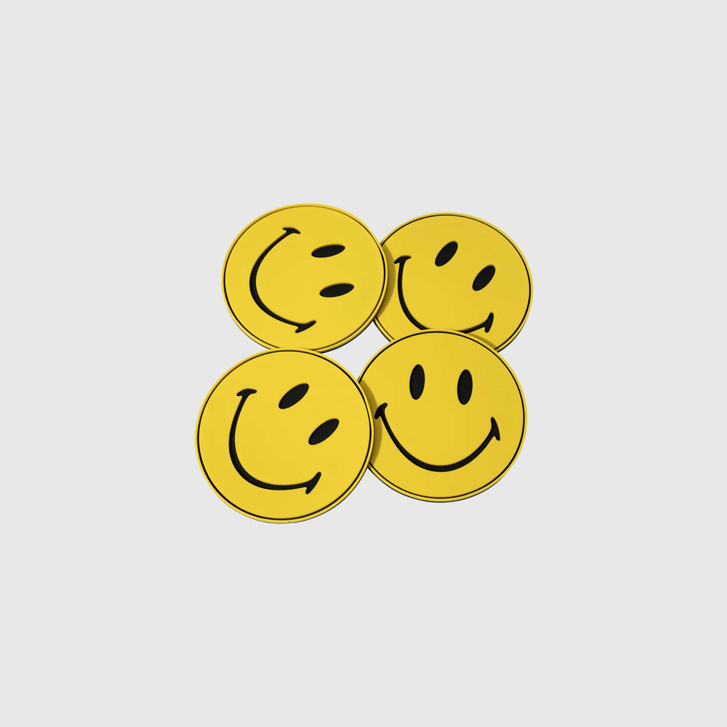 Market Smiley Coster Set - Yellow